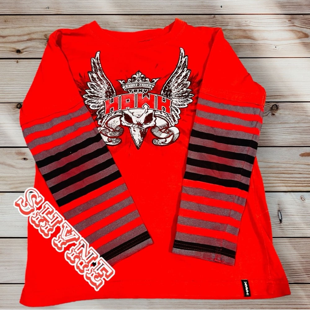 ⭐️Hawk Y2K skateboarding T Shirt Kids Small ⭐️